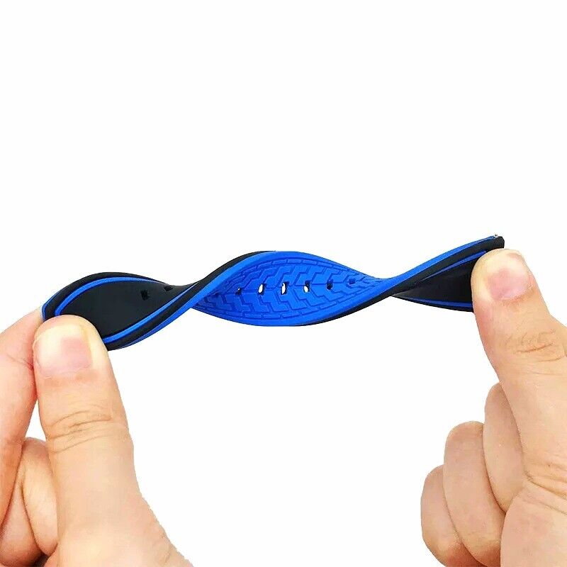 Two Tone Silicone Rubber Divers Watch Strap Band 20mm 22mm 24mm - Wrist Envy