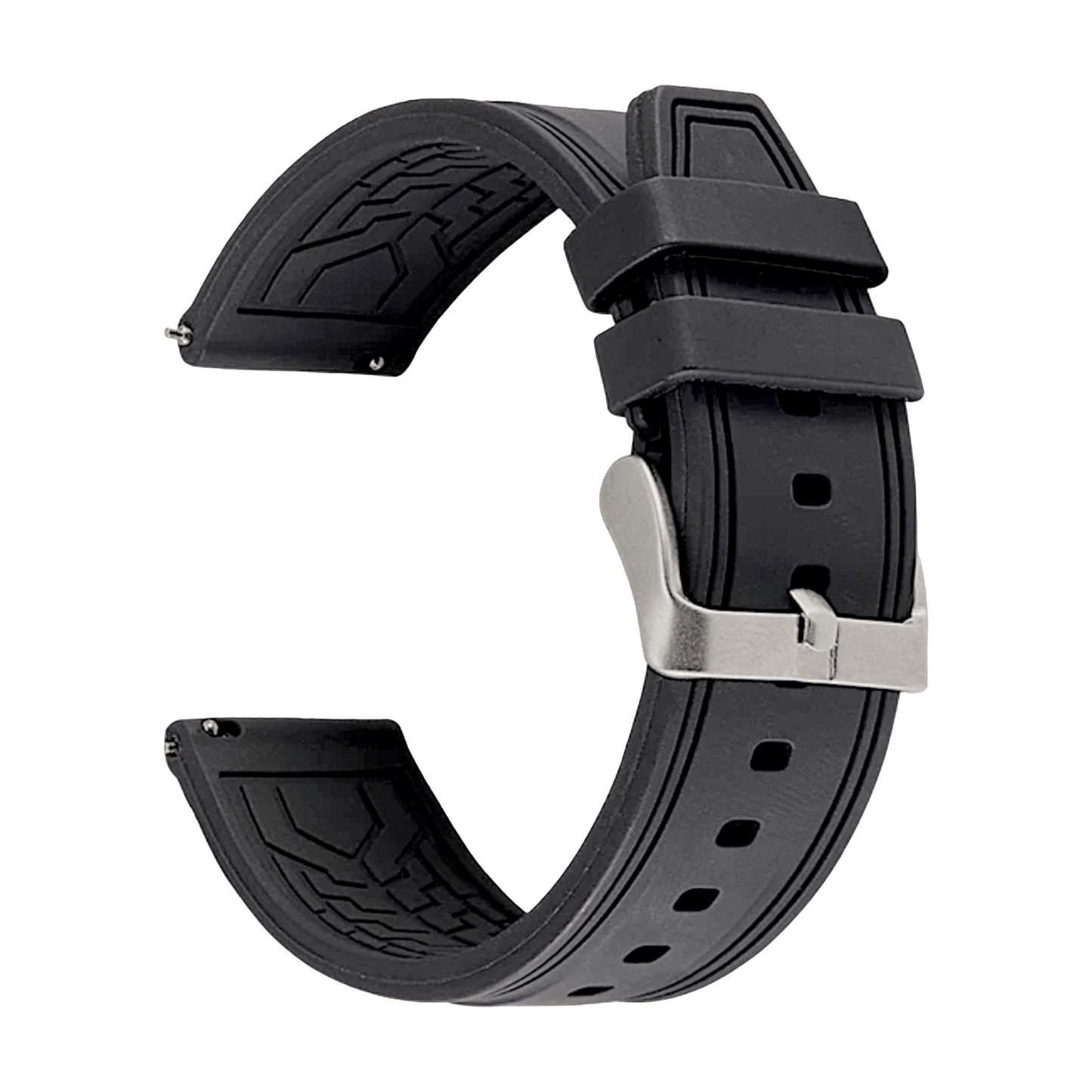 Two Tone Silicone Rubber Divers Watch Strap Band 20mm 22mm 24mm - Wrist Envy