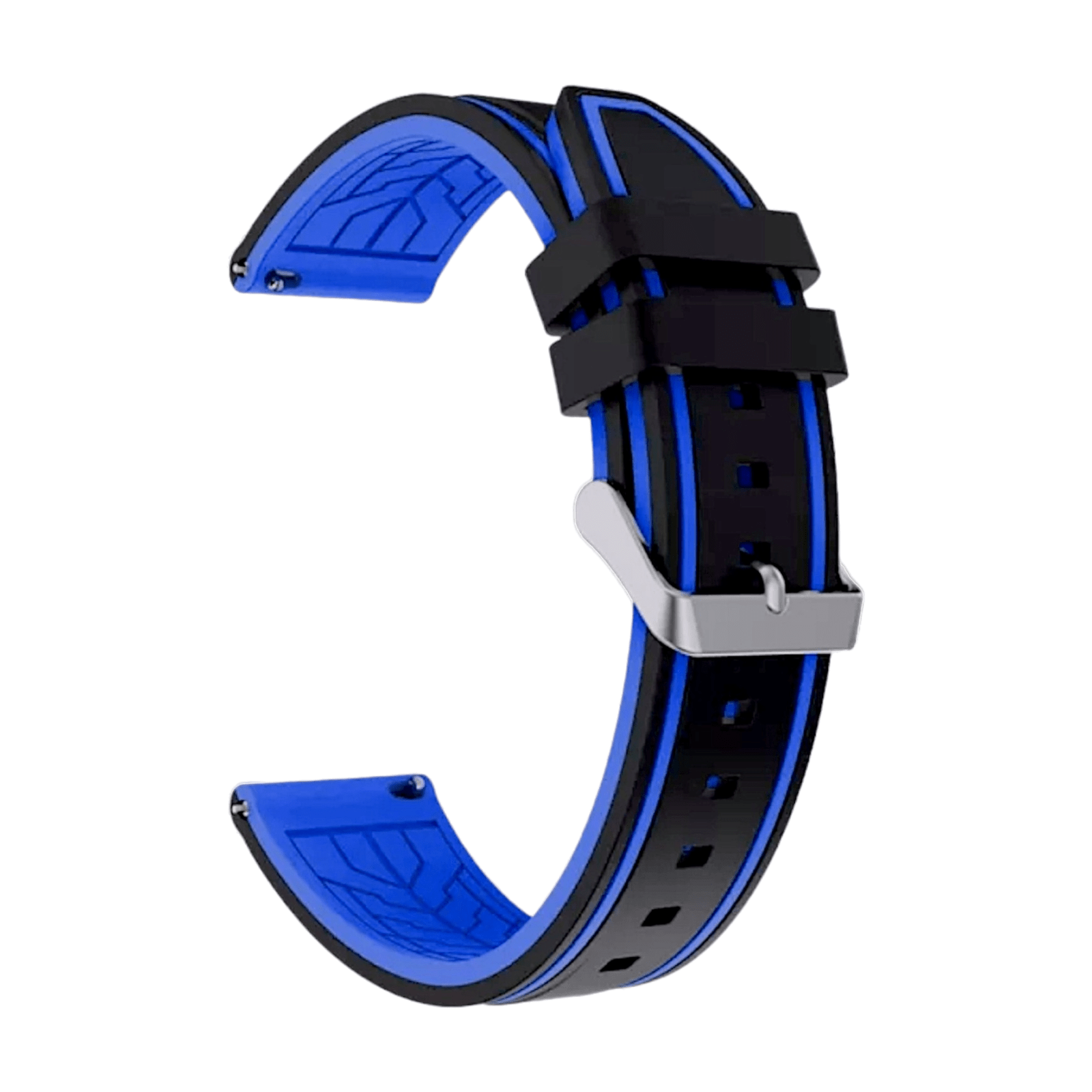 Two Tone Silicone Rubber Divers Watch Strap Band 20mm 22mm 24mm - Wrist Envy