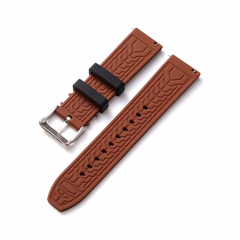 Two Tone Silicone Rubber Divers Watch Strap Band 20mm 22mm 24mm - Wrist Envy