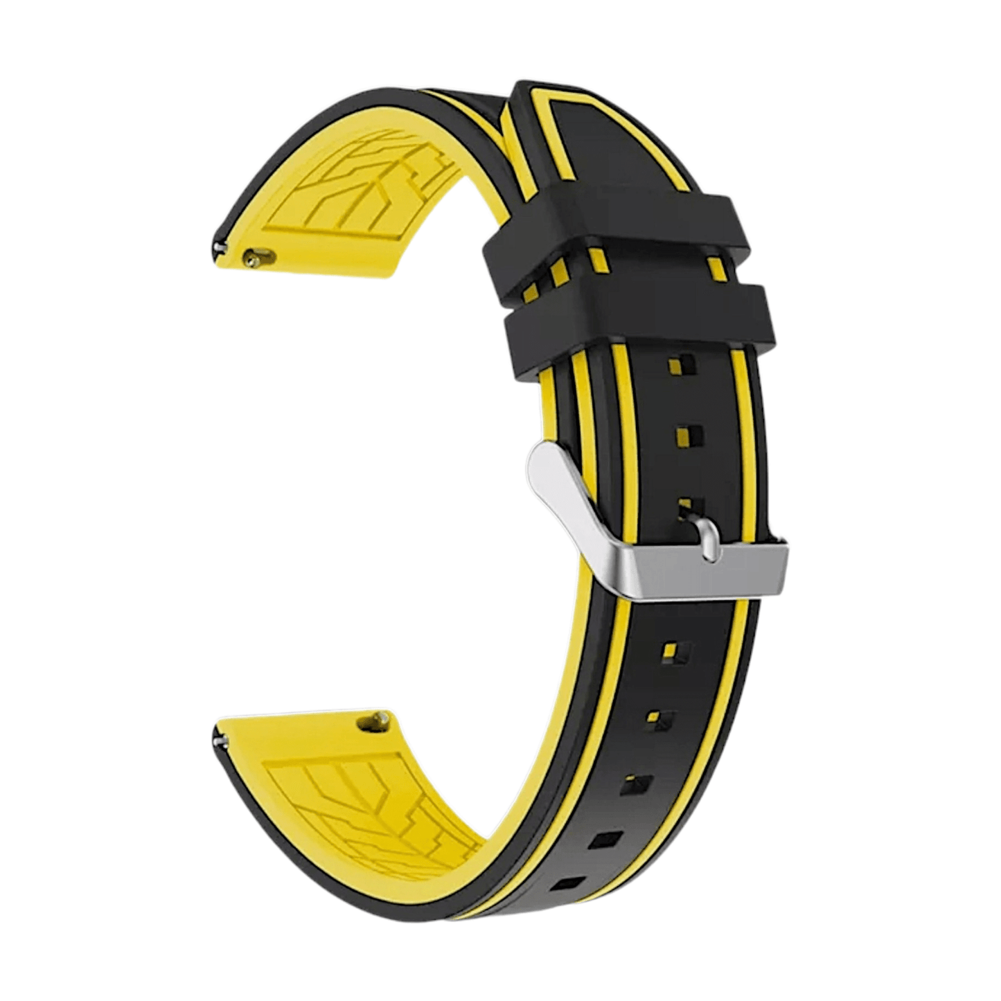 Two Tone Silicone Rubber Divers Watch Strap Band 20mm 22mm 24mm - Wrist Envy