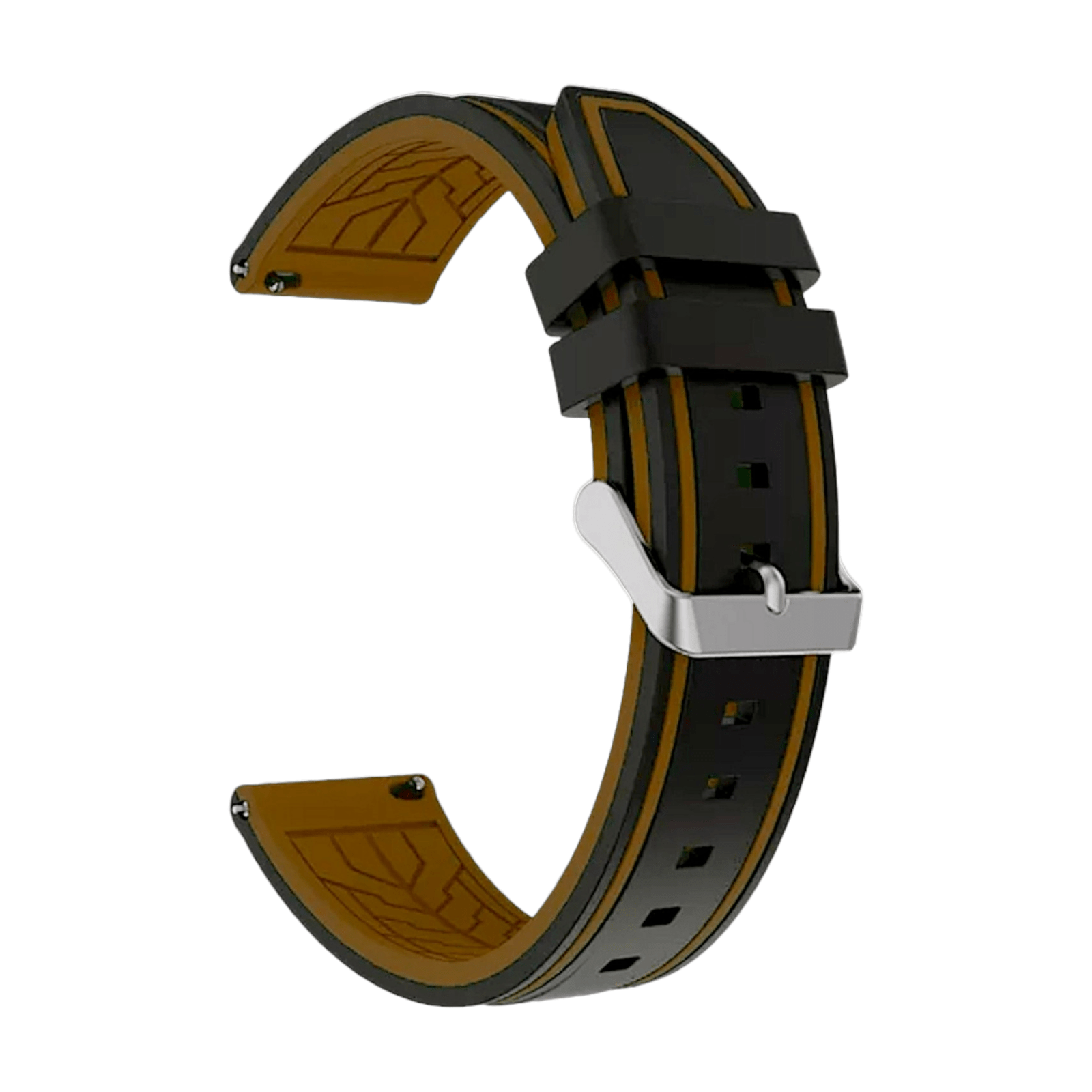 Two Tone Silicone Rubber Divers Watch Strap Band 20mm 22mm 24mm - Wrist Envy