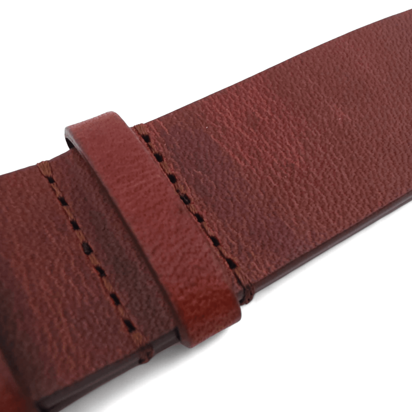 Vanguard Horween Leather Military Watch Strap 20mm 22mm Dark Brown - Wrist Envy