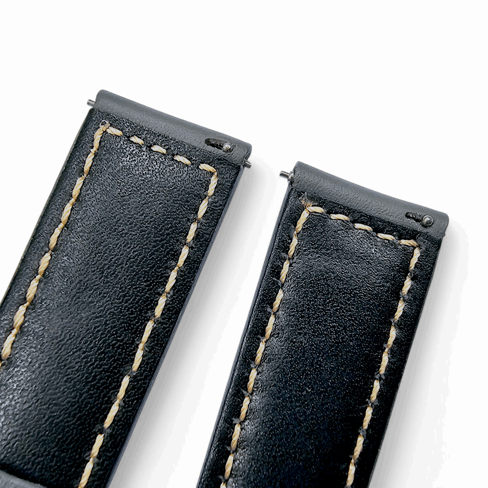 Vegetable Tanned Leather Watch Strap 20mm 22mm Pearl Grey - Wrist Envy