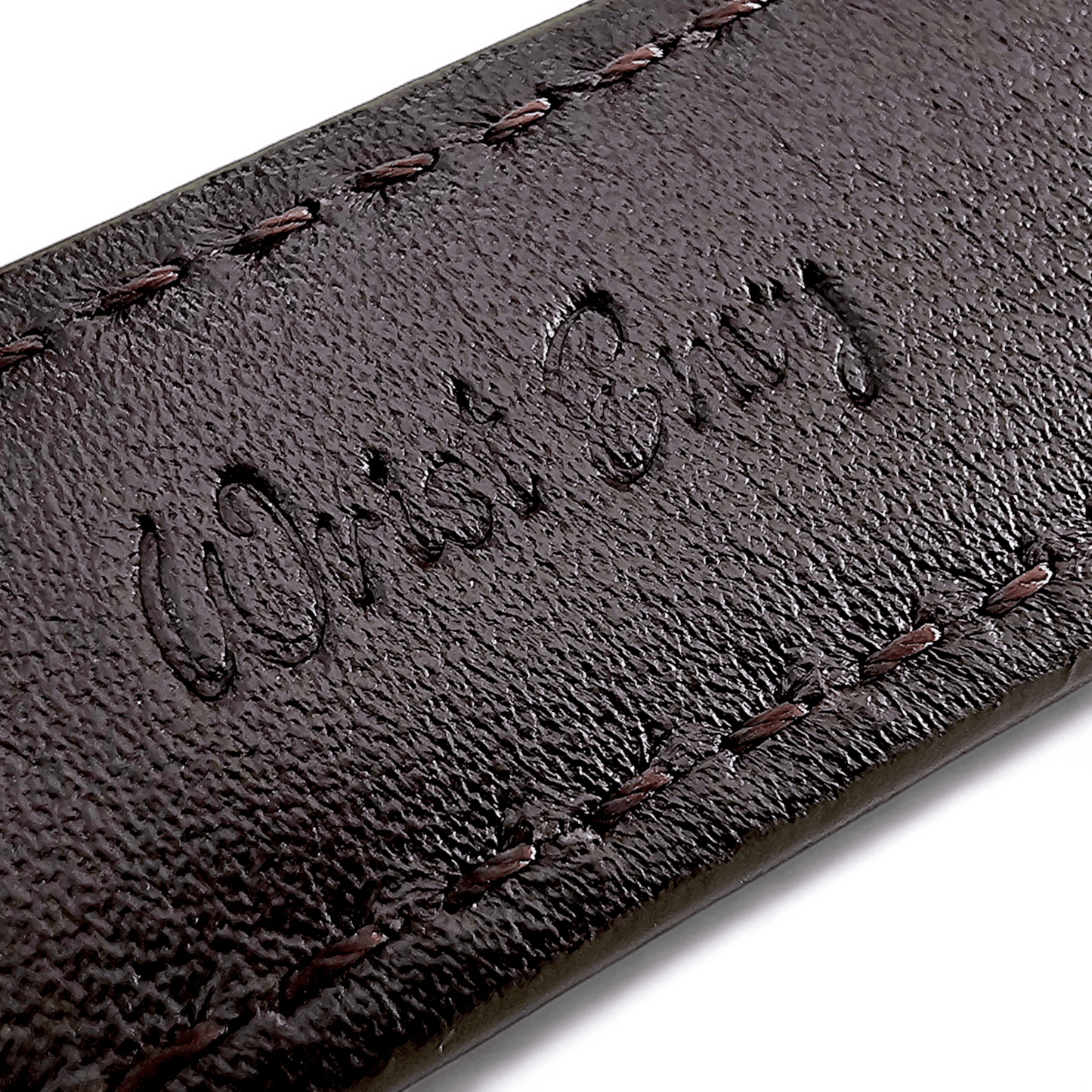 Vegetable Tanned Vintage Italian Leather Watch Strap 20mm 22mm Washed Black - Wrist Envy