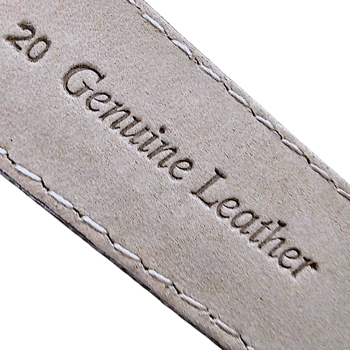 Vintage Leather Watch Strap 20mm Dark Grey - Wrist Envy