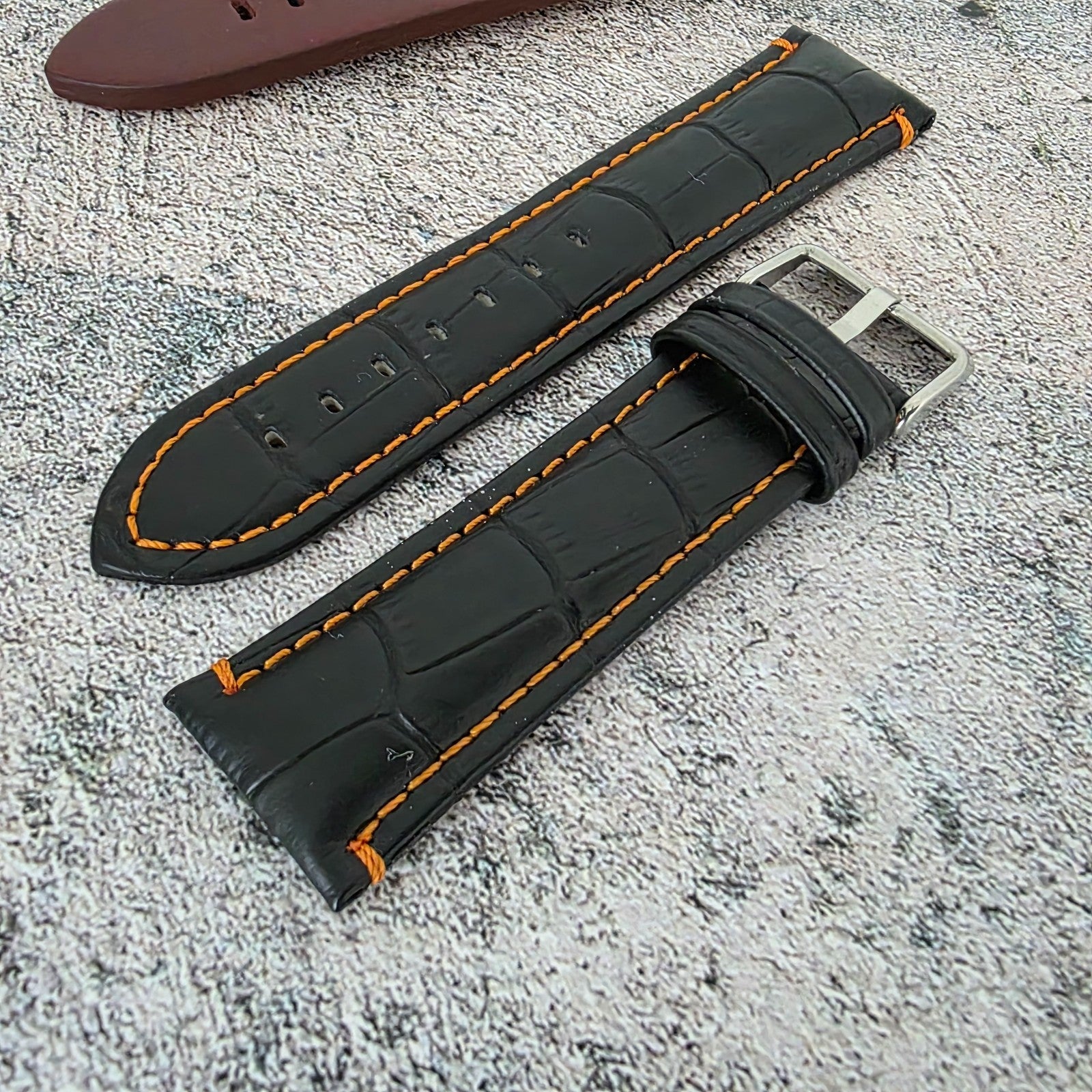 Watch Straps Job Lot Of 11 Premium Leather Luxury Bands 24mm RRP £160 Two Piece - Wrist Envy