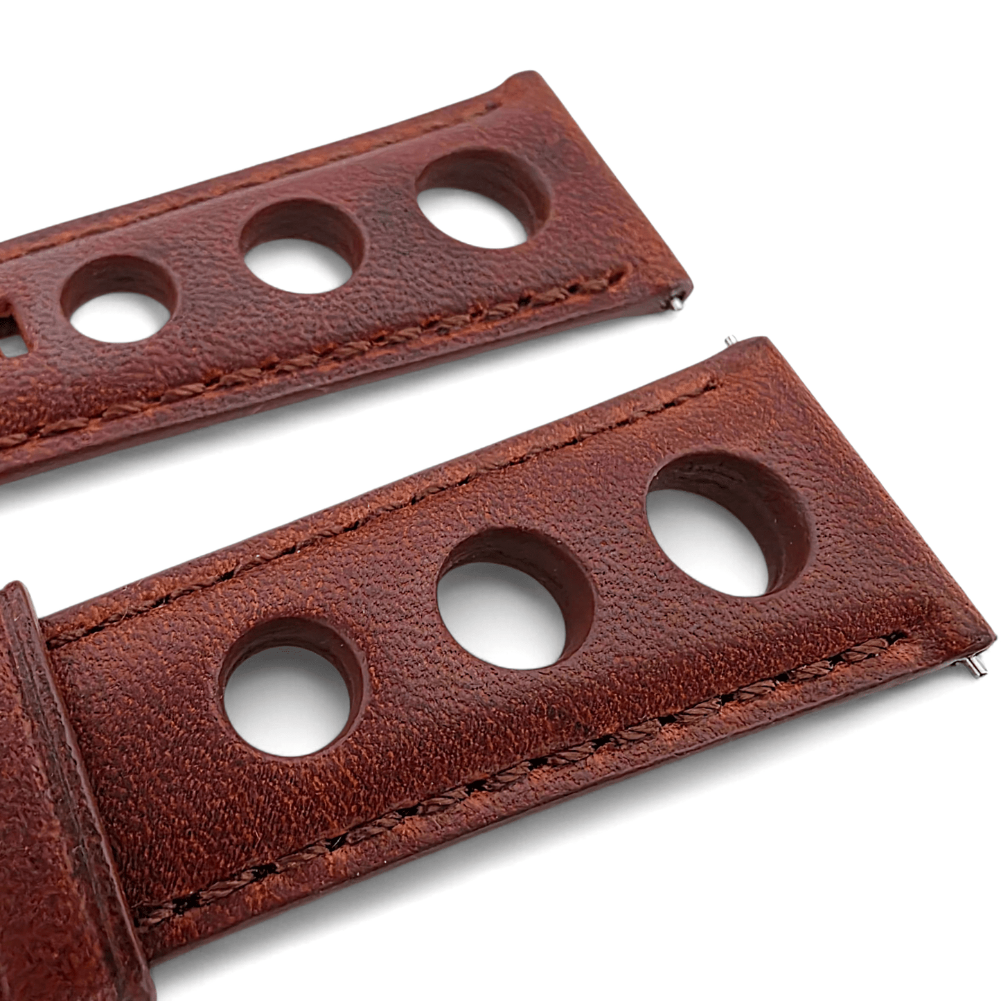 Wrist Envy Horween Leather Rally Racing Watch Strap Band Quick Release 20m 22mm - Wrist Envy