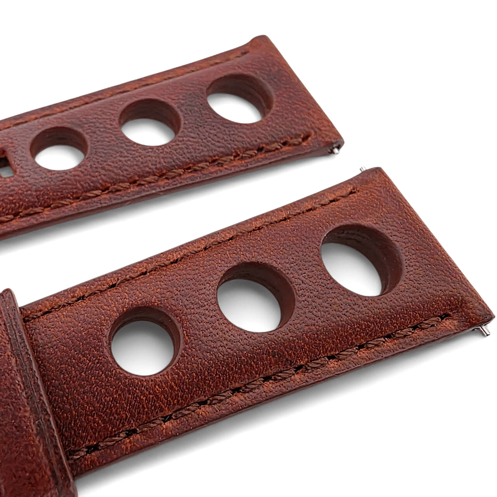 Wrist Envy Horween Leather Rally Racing Watch Strap Band Quick Release 20m 22mm - Wrist Envy