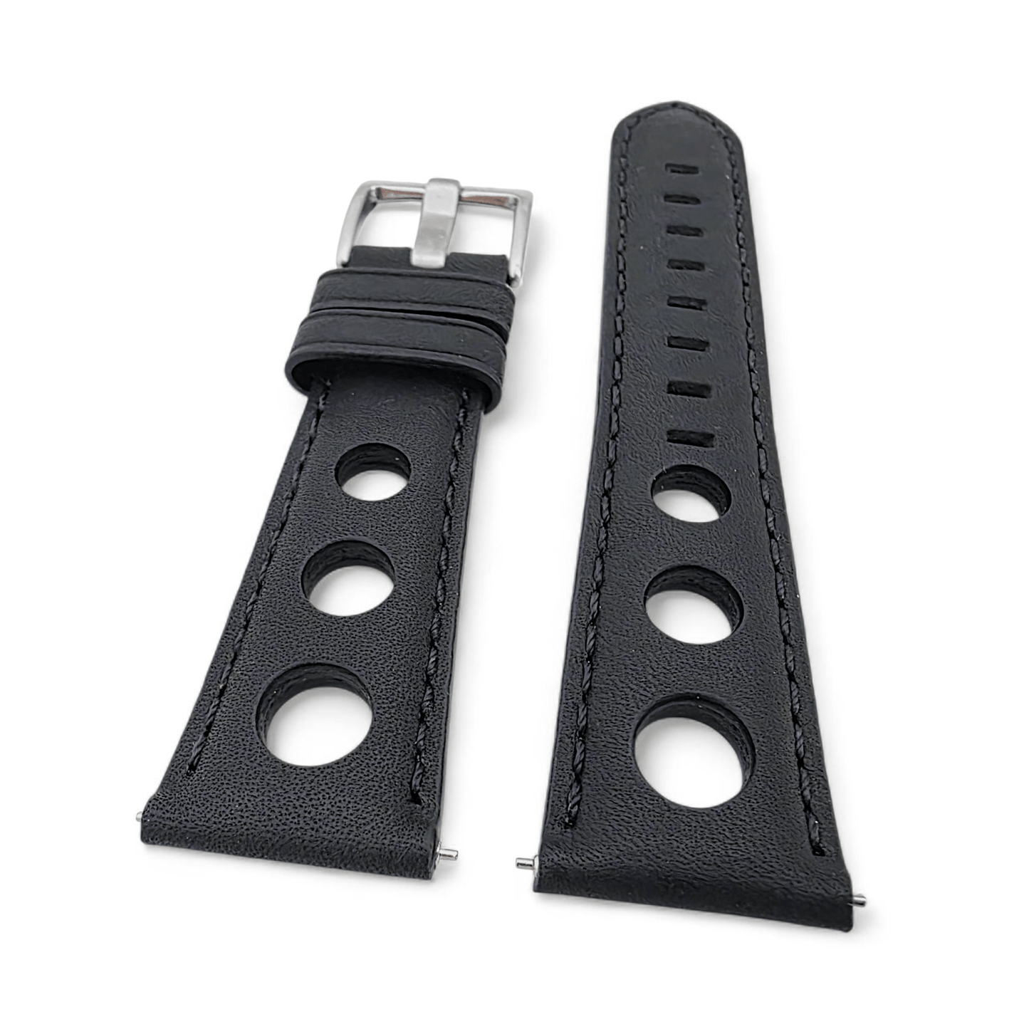 Wrist Envy Horween Leather Rally Racing Watch Strap Band Quick Release 20m 22mm - Wrist Envy