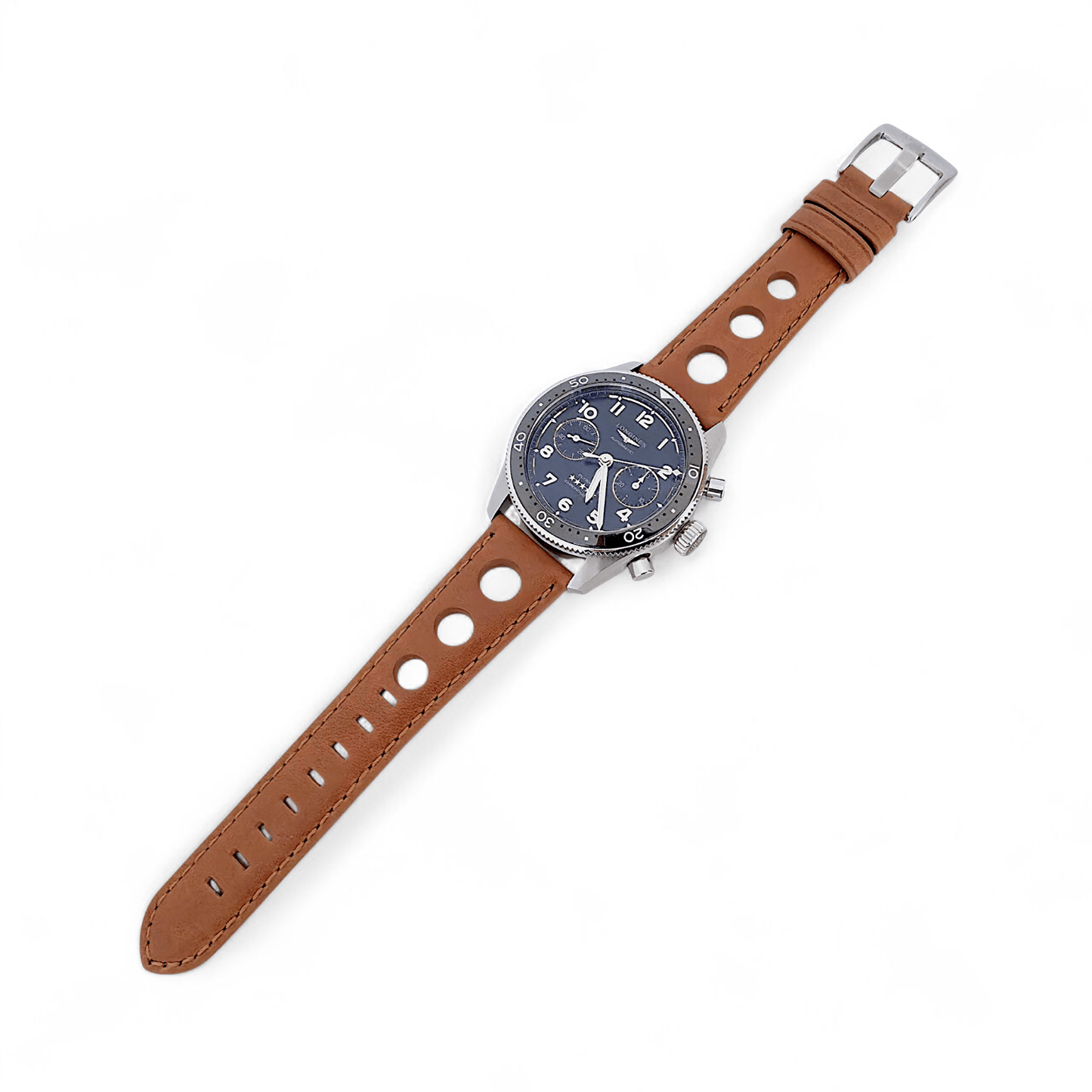 Wrist Envy Horween Leather Rally Racing Watch Strap Band Quick Release 20m 22mm - Wrist Envy