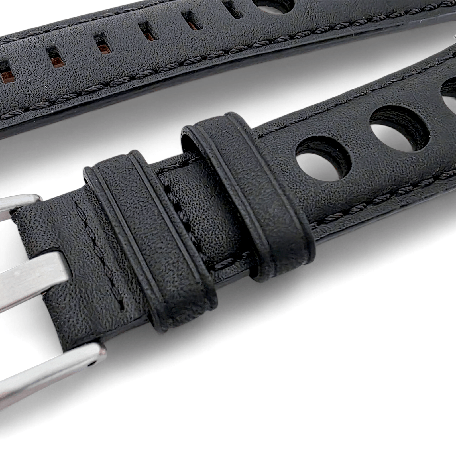 Wrist Envy Horween Leather Rally Racing Watch Strap Band Quick Release 20m 22mm - Wrist Envy