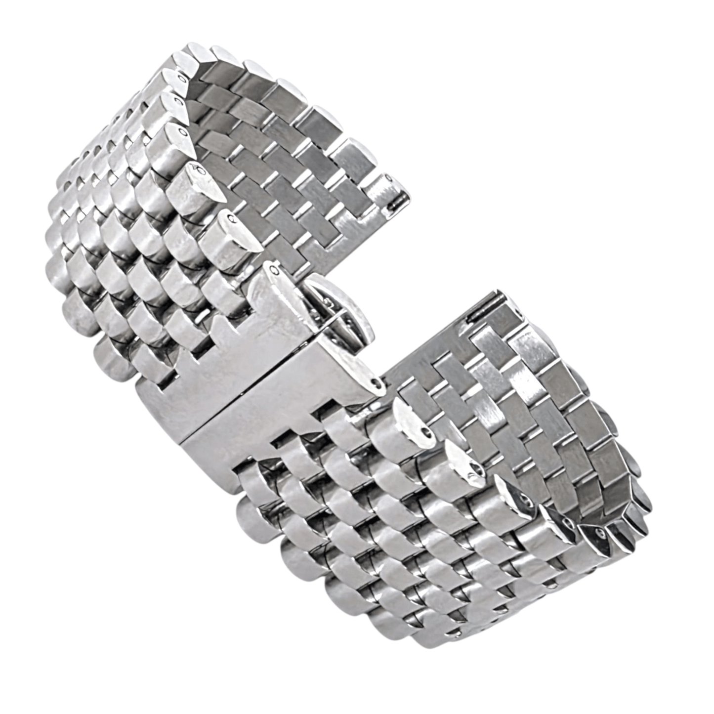 Wrist Envy Solid 316L Stainless Steel Watch Strap Band Bracelet 20mm 22mm Mens - Wrist Envy