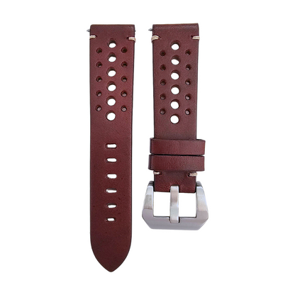Top Grain Leather Rally Watch Strap 20mm 22mm 24mm