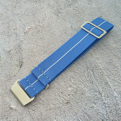 Premium Elastic Nylon French Marine Nationale Watch Strap 18mm 20mm 22mm