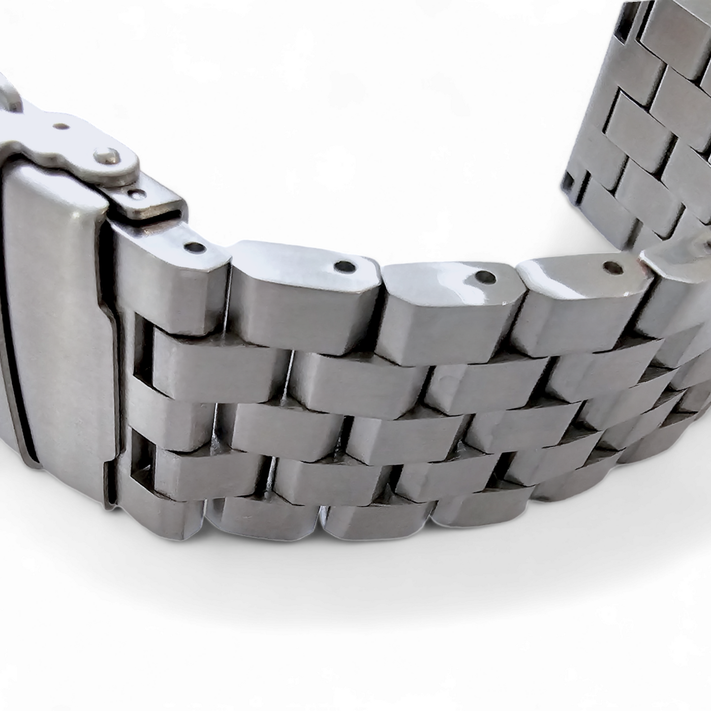 Solid Stainless Steel Watch Strap Band Bracelet Heavy Black PVD 20mm 22mm Mens