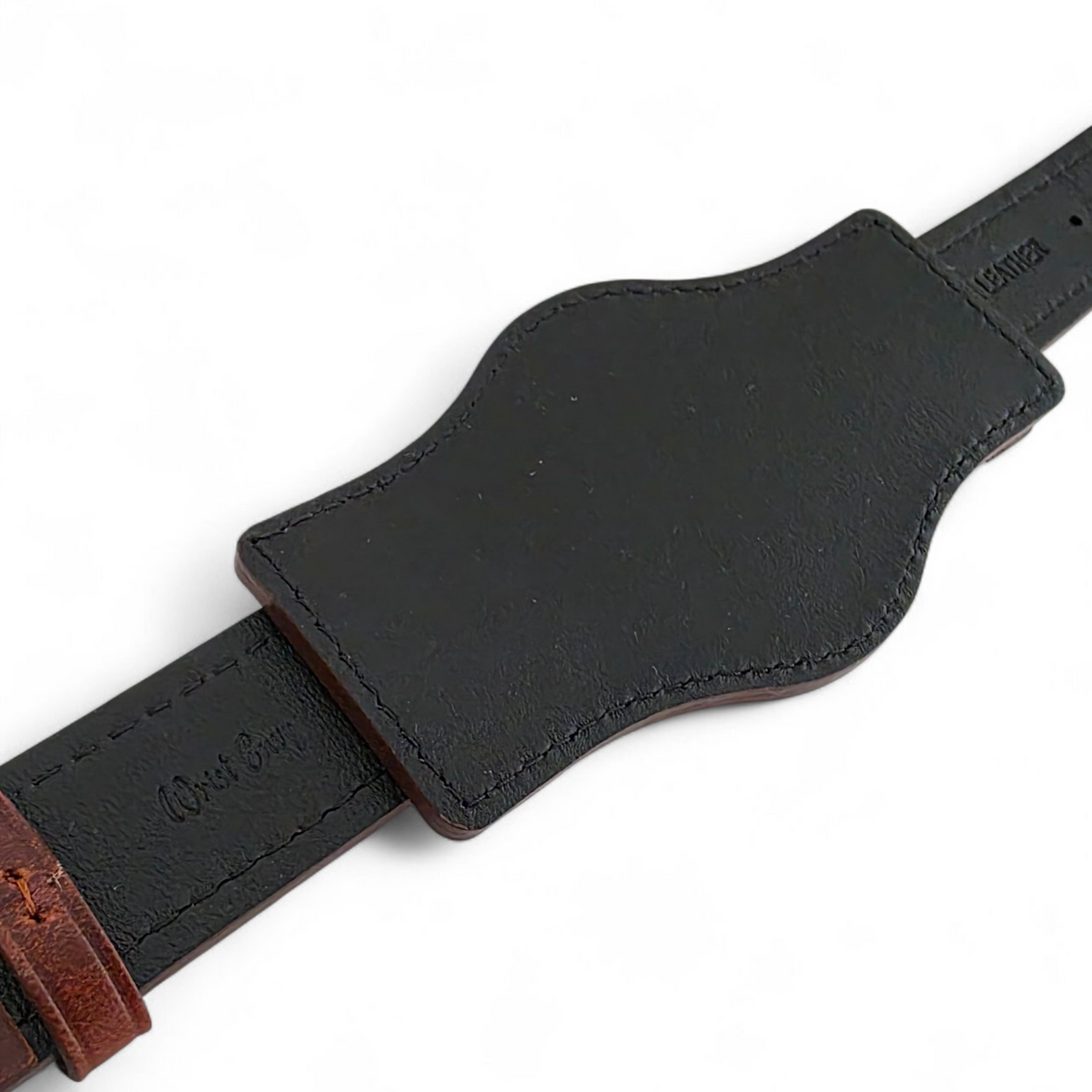 Horween Leather Bund Watch Strap Band Custom Handmade Military Cuff 20mm 22mm UK
