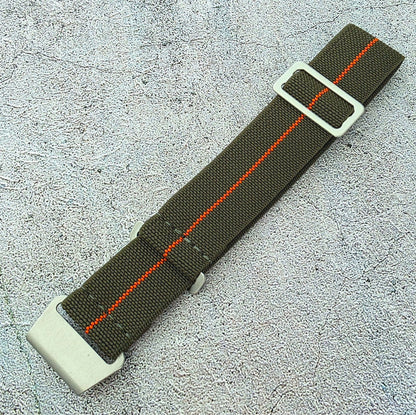 Premium Elastic Nylon French Marine Nationale Watch Strap 18mm 20mm 22mm