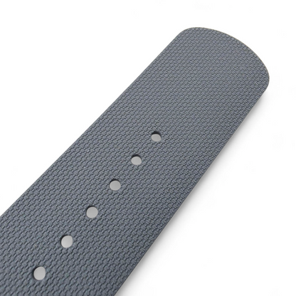 FKM Rubber One Piece Watch Strap Military Wrap Around 20mm 22mm