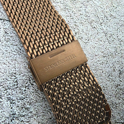 Bronze PVD High Quality Shark Mesh 2.7mm Thick Watch Strap Band  20 mm 22 mm UK