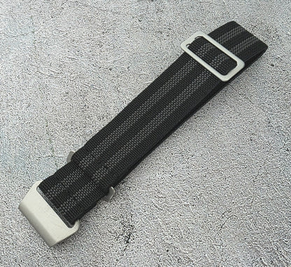 Premium Elastic Nylon French Marine Nationale Watch Strap 18mm 20mm 22mm
