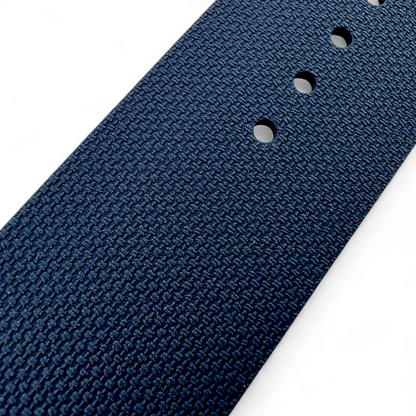 FKM Rubber One Piece Watch Strap Military Wrap Around 20mm 22mm