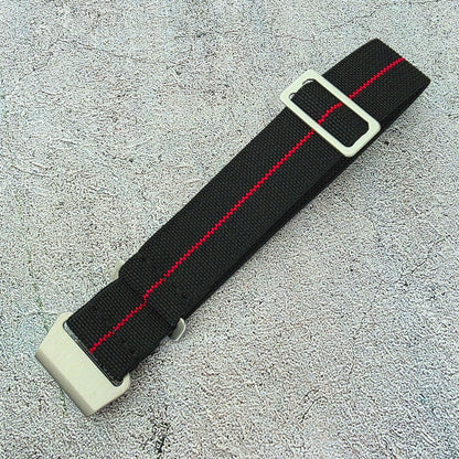 Premium Elastic Nylon French Marine Nationale Watch Strap 18mm 20mm 22mm
