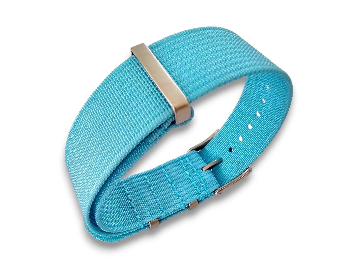 Ribbed Nylon NATO Watch Strap 1.4mm Thick 20mm 22mm