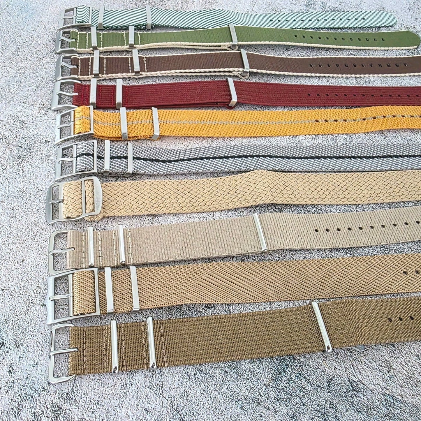 Job Lot of 10 Nylon Watch Straps Bands 22mm Military RRP £100 MOD UK