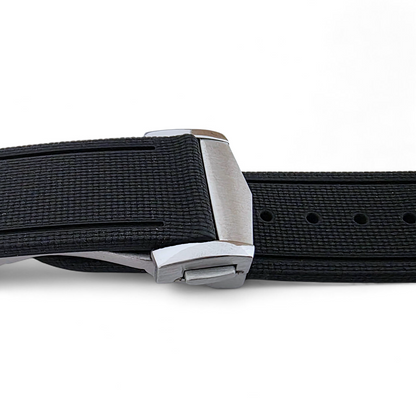 FKM Rubber Watch Strap Band Deployment Clasp Divers Quick Release 20mm 21mm 22mm