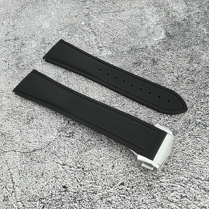 FKM Rubber Watch Strap Band Deployment Clasp Divers Quick Release 20mm 21mm 22mm