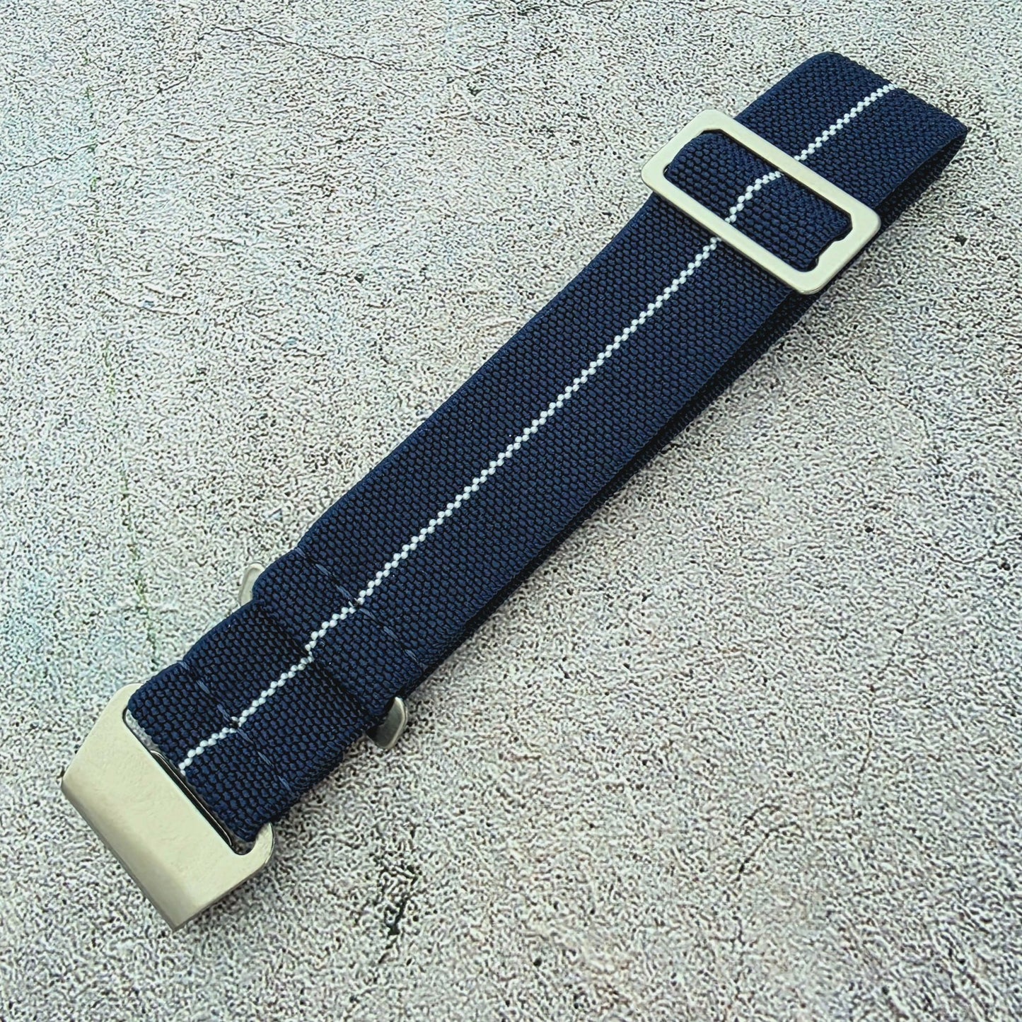 Premium Elastic Nylon French Marine Nationale Watch Strap 18mm 20mm 22mm