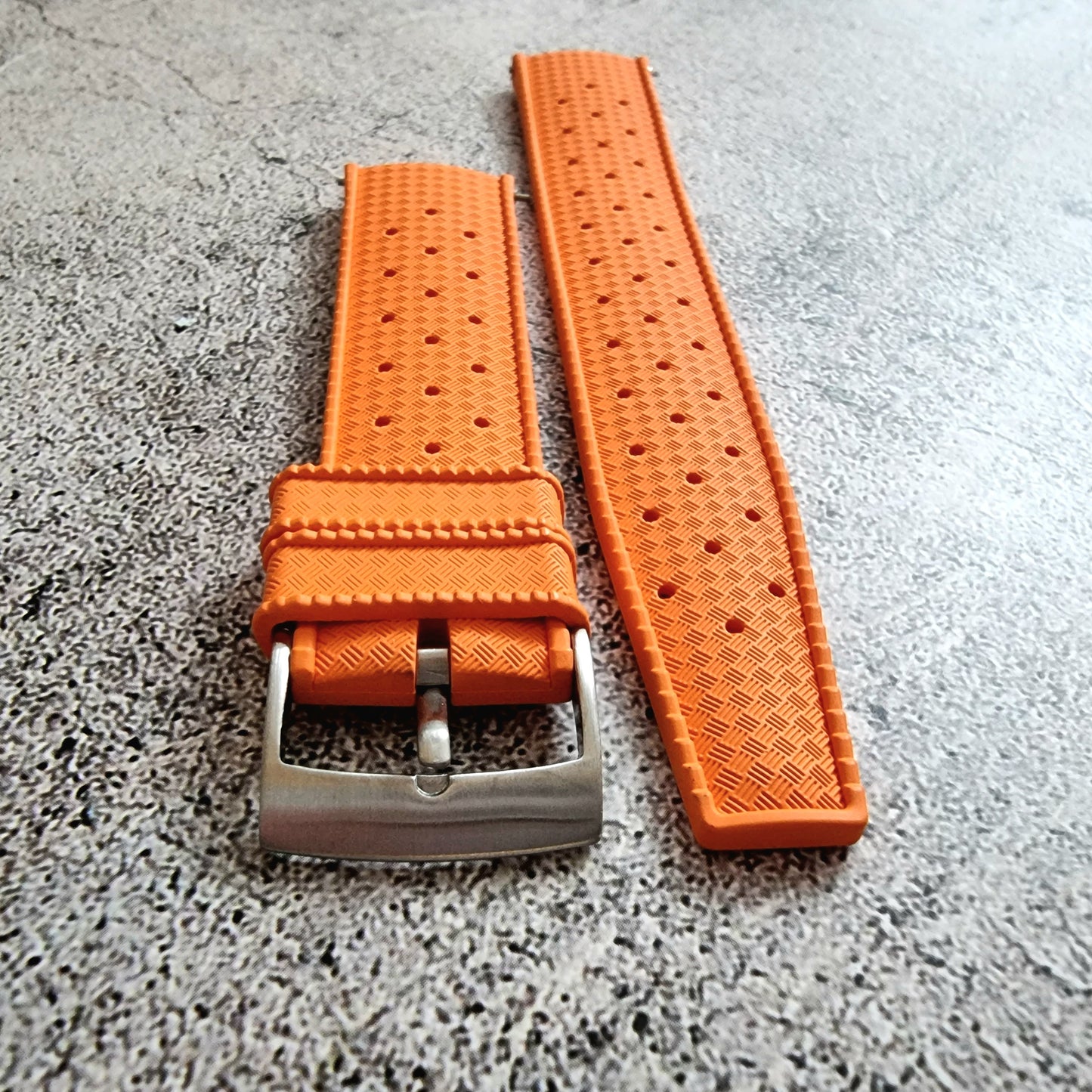 FKM Rubber Tropical Divers High Quality Watch Strap Band 18mm 20mm 22mm Orange