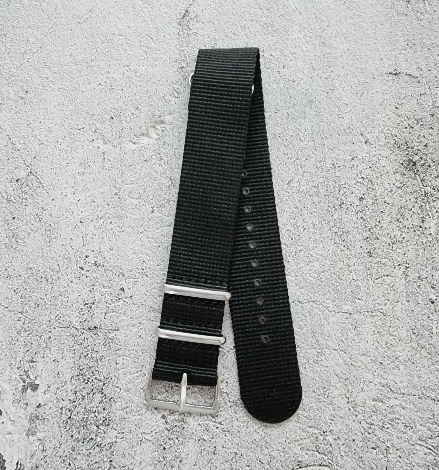Nylon NATO Watch Strap Band Army Black 18mm 20mm 22mm