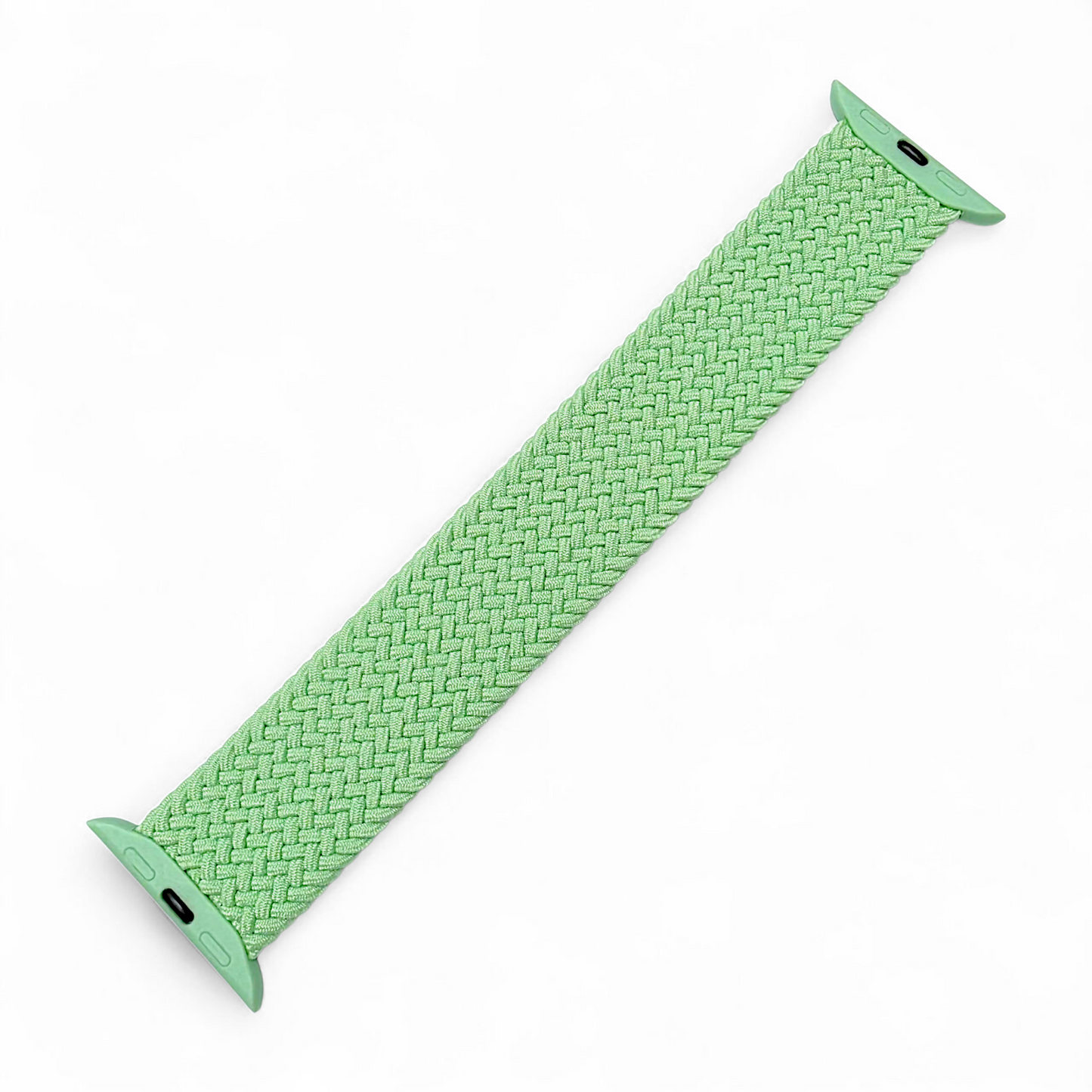 Premium Braided Solo Loop Watch Strap For Apple Watch Pistachio Green