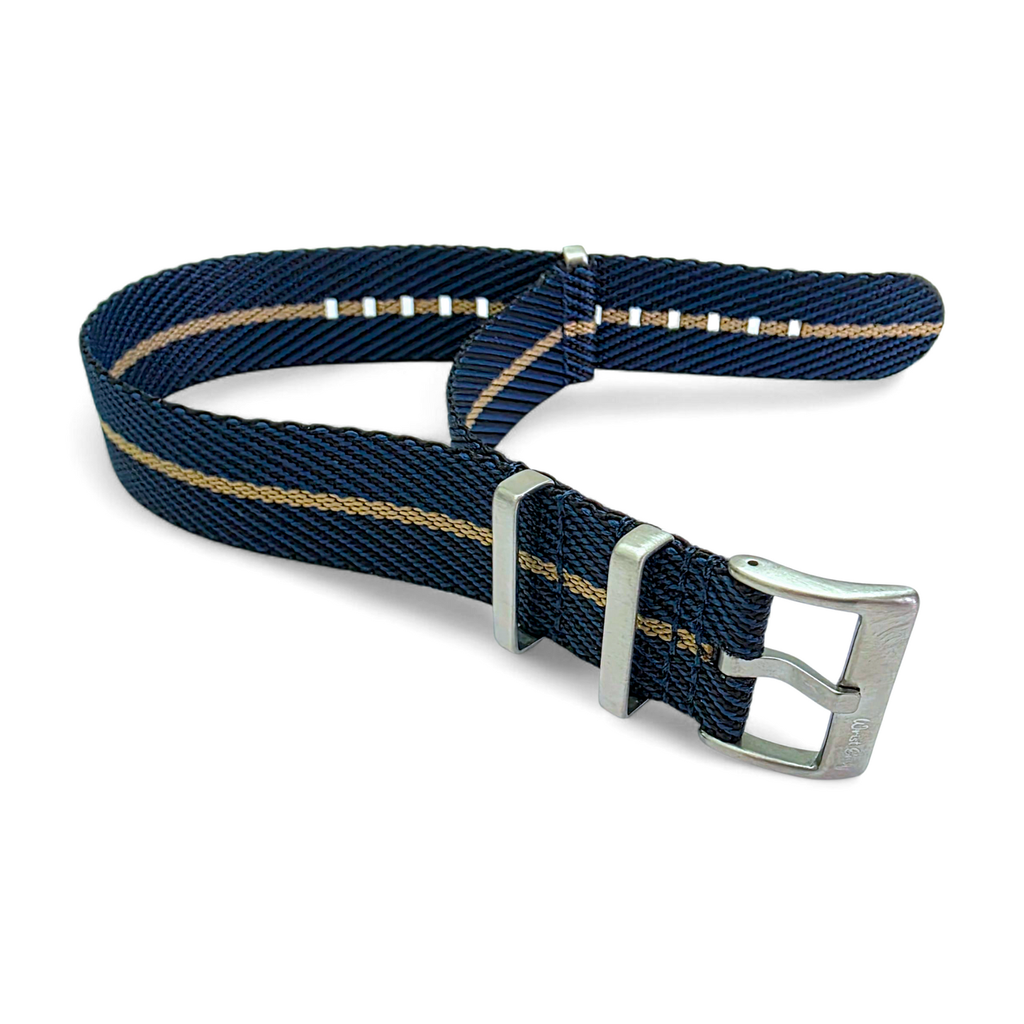 Aeris Flex Nylon Military Watch Strap Black Blue Khaki 20mm 22mm