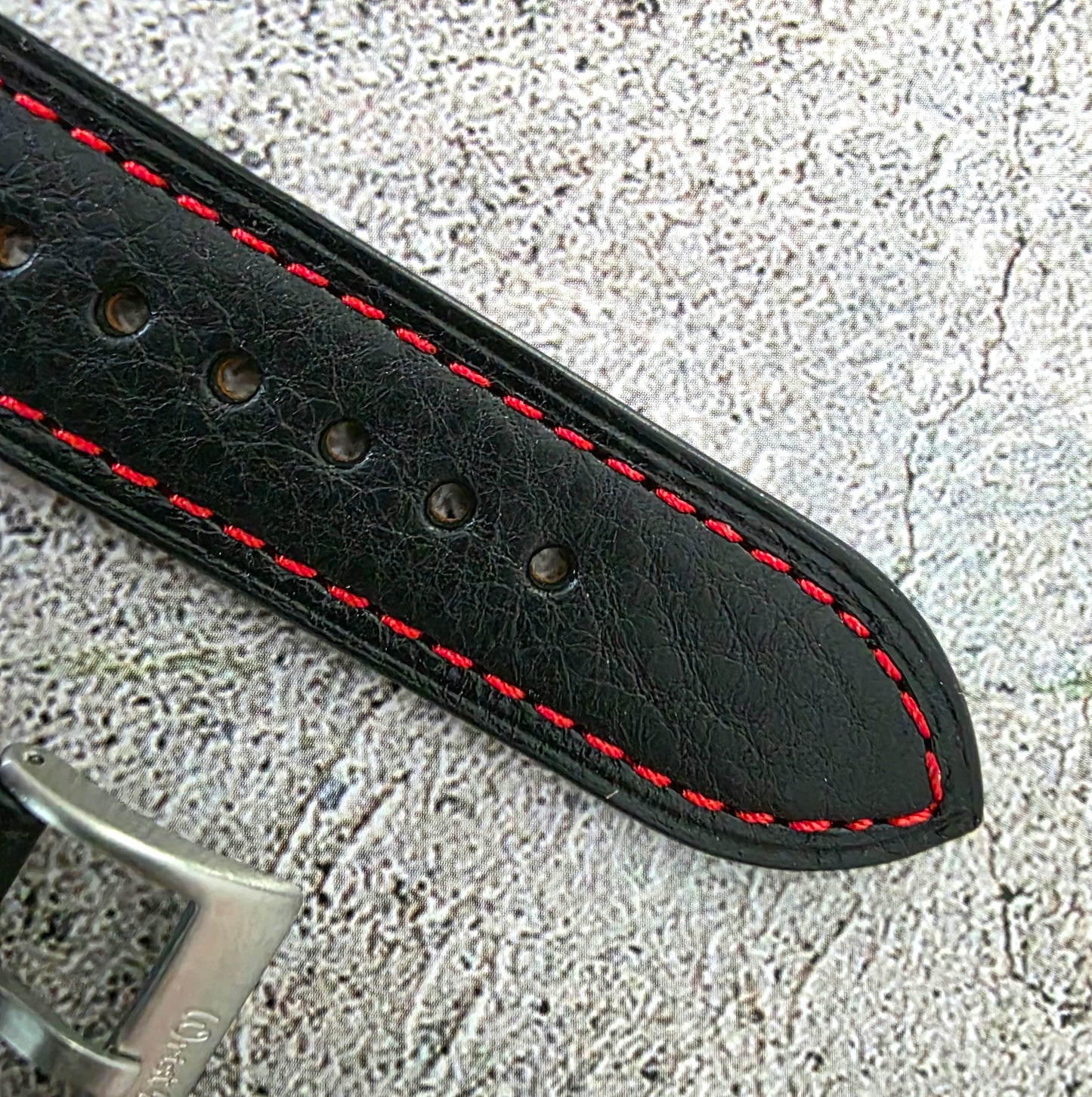Badalassi Carlo Rallye-Uhrenarmband aus echtem Vollnarbenleder, 20 mm/22 mm, Goldbraun