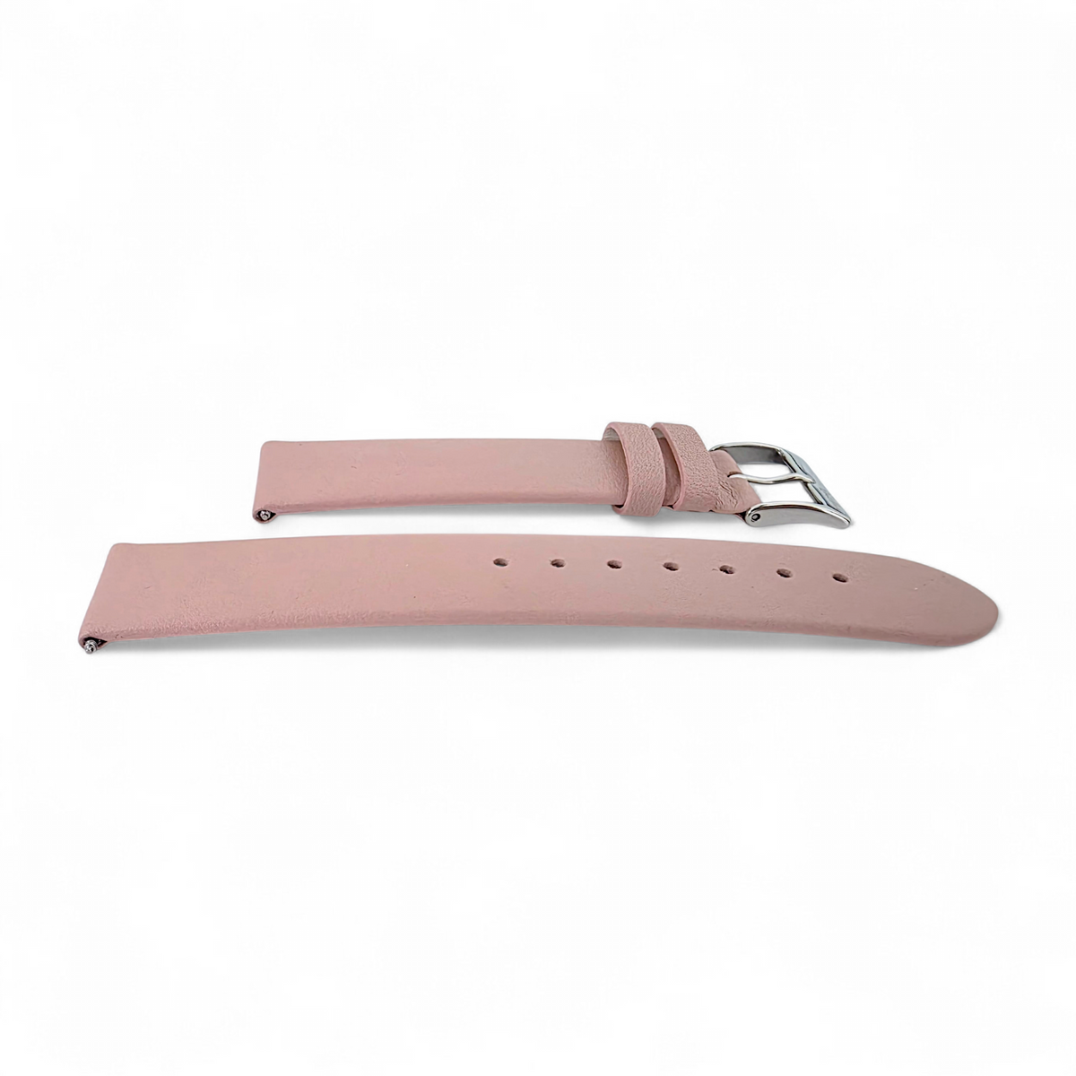 Infinity Edge Italian Leather Watch Strap 20mm Pink
