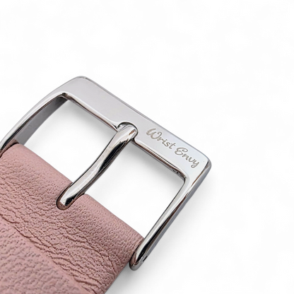 Infinity Edge Italian Leather Watch Strap 20mm Pink