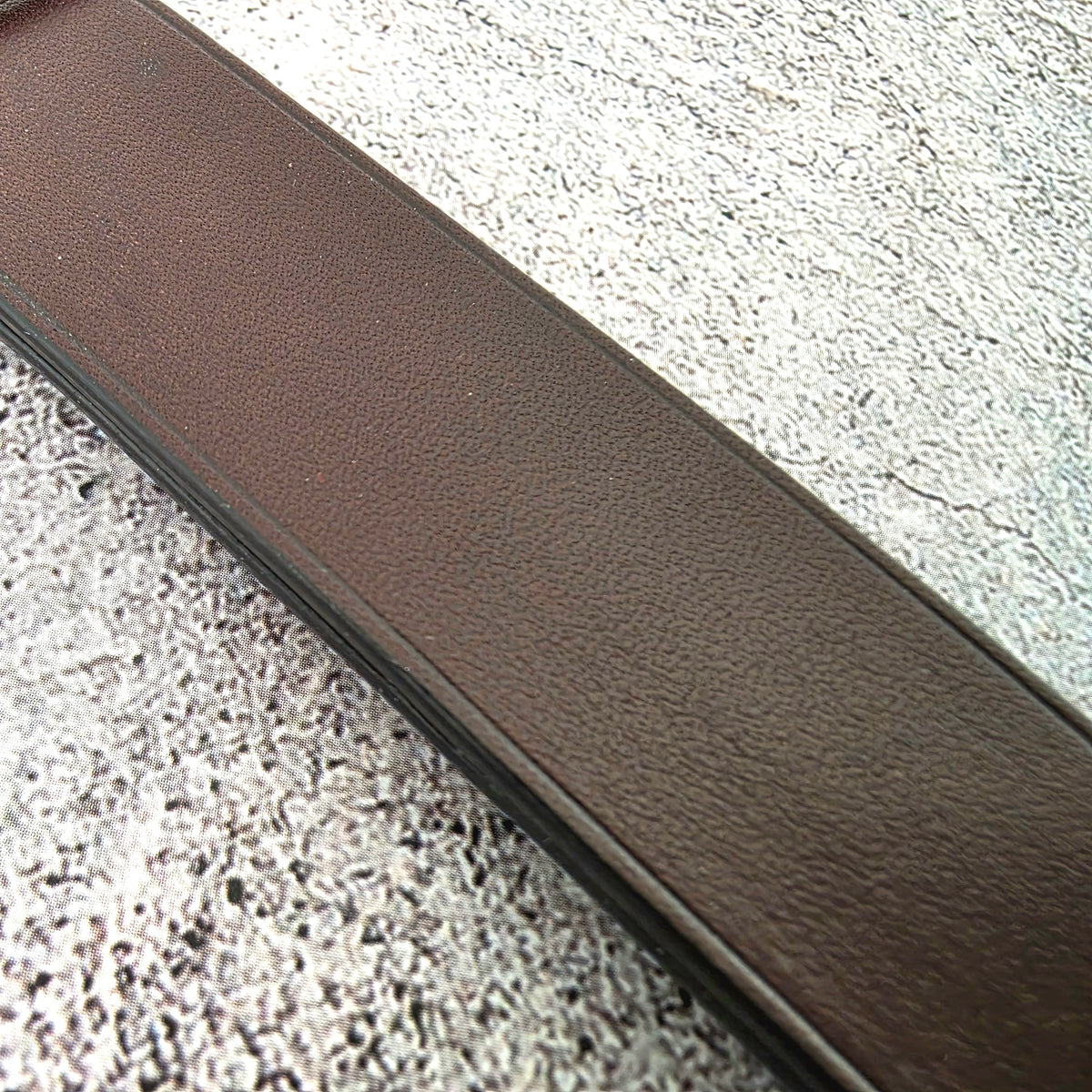 French Novonappa Leather One Piece Strap 20mm Dark Brown