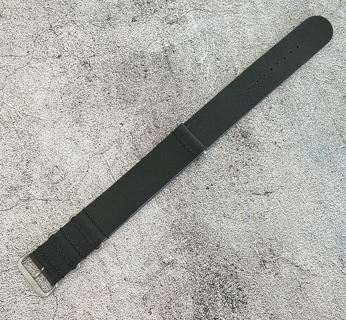 French Novonappa Leather One Piece Strap 20mm Dark Brown