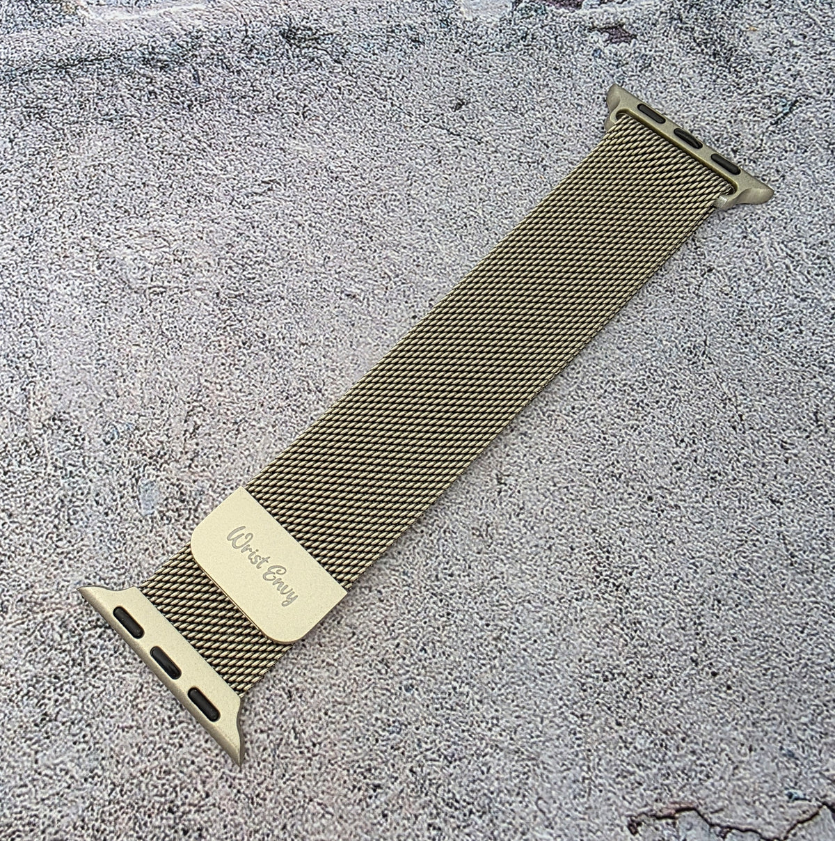 Milanese Mesh Steel Bracelet for Apple Watch Champagne Gold