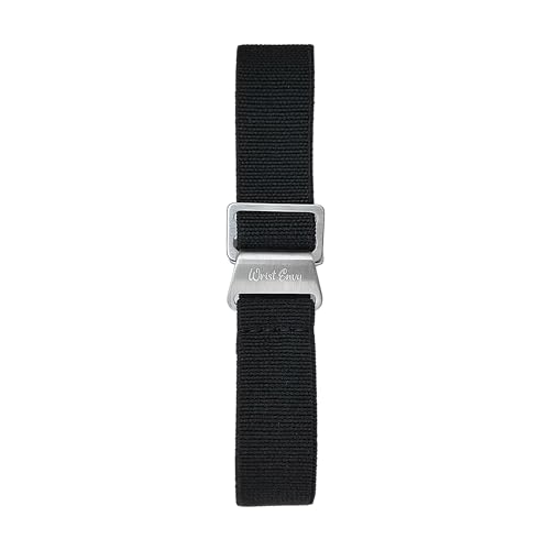 Elastic Nylon French Marine Nationale Watch Strap Band Military NATO 20mm 22mm Black