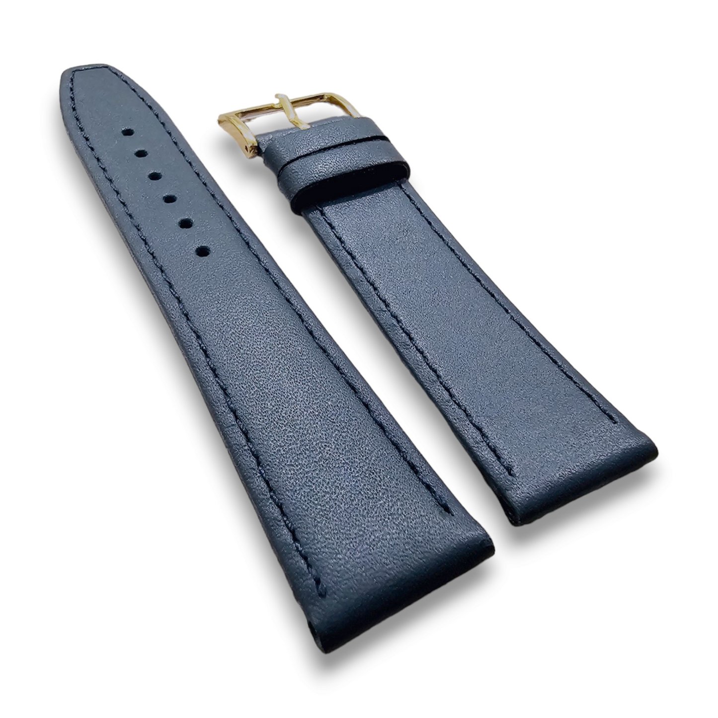 Luxury Stitched Leather Watch Strap Band Replacement Mens Womens 8mm to 22mm UK