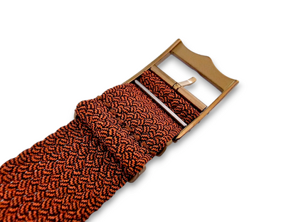 Bronze Buckle Perlon NATO Watch Strap Nylon 20mm 22mm