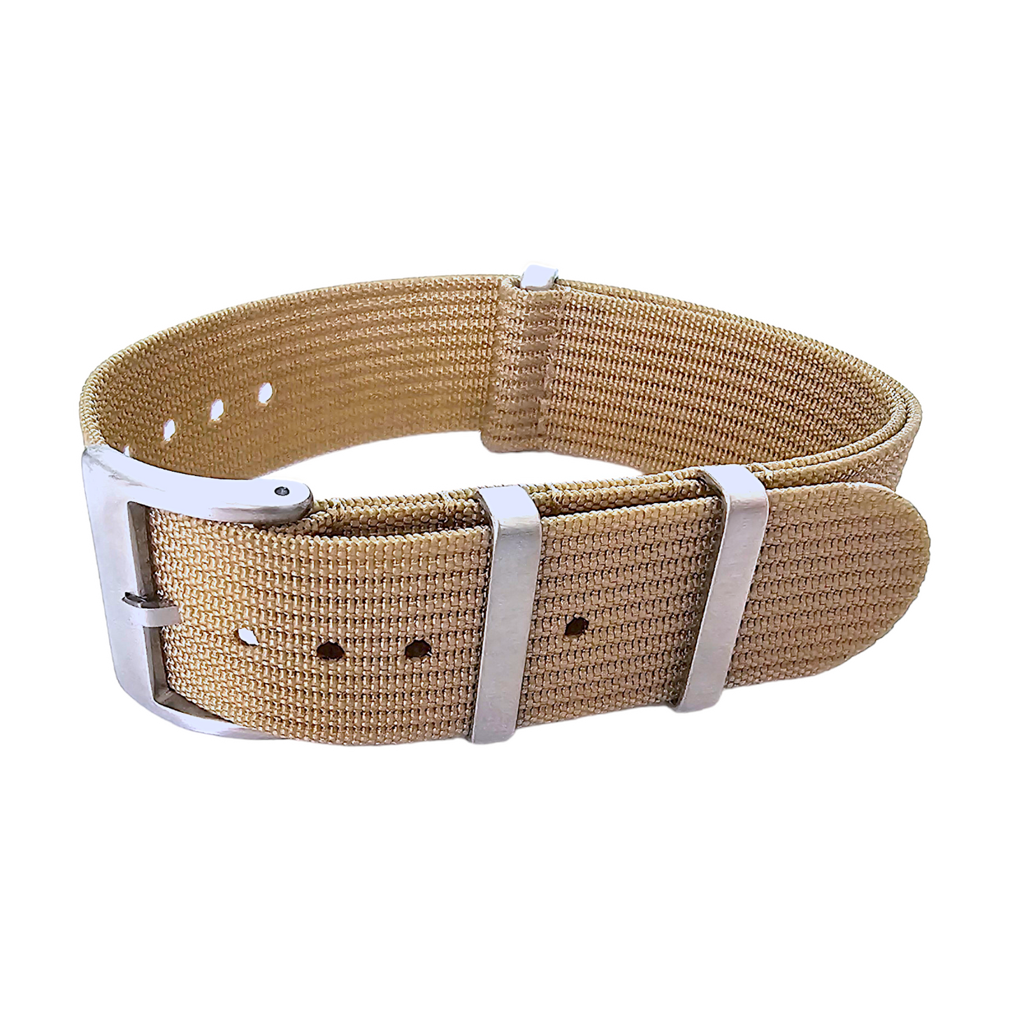 Ribbed Nylon NATO Watch Strap 1.4mm Thick 20mm 22mm