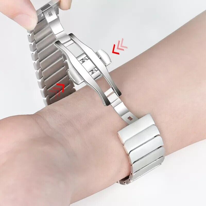 Stainless Steel Strap for Apple Watch Band 44mm/ 40mm/ 42mm/ 38mm Metal Links Rose Gold / 42mm, 44mm, 45mm