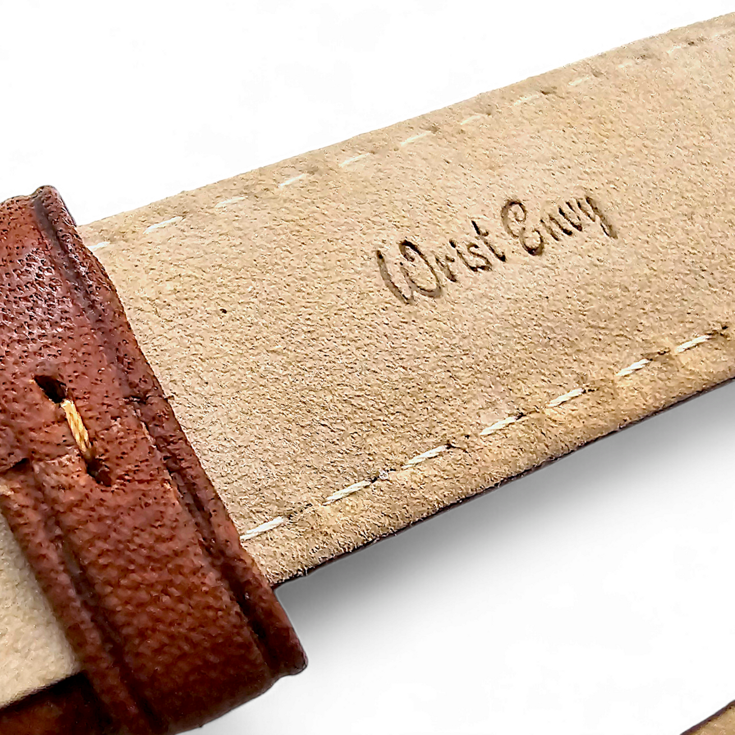 Horween Leather Watch Strap For Apple IWatch Chestnut Brown