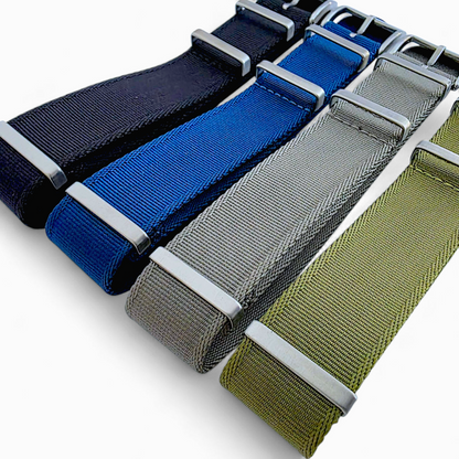 Sovereign Luxury Nylon Watch Strap Military 18mm 20mm 22mm Royal Blue