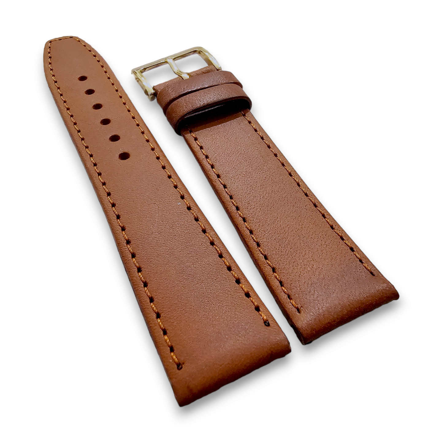 Luxury Stitched Leather Watch Strap Band Replacement Mens Womens 8mm to 22mm UK